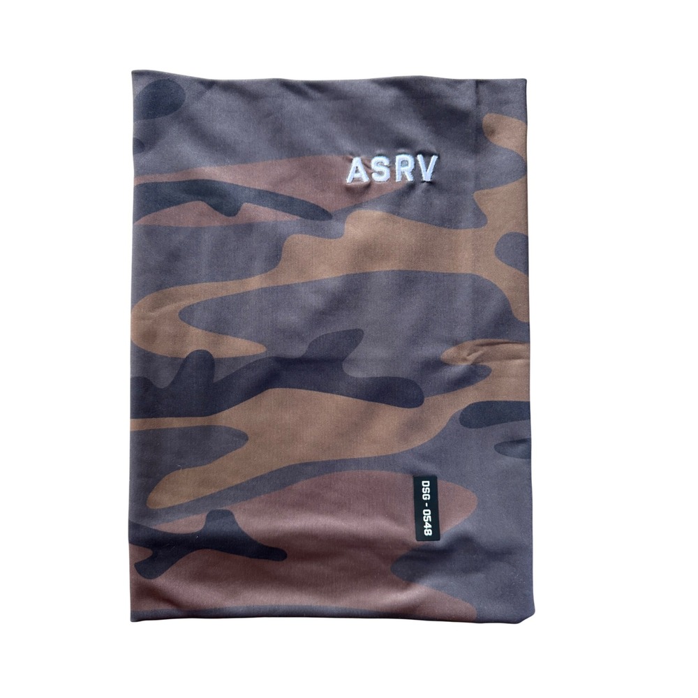 ASRV DSG-0548 Camo Neck Gaiter Brown Tactical Training Face Shield Mask